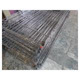 2-- 4 TIER METRO SHELVES -- 18"W X 18"D X 6