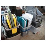 GROUP LOT-- STORAGE TUBS & LIDS