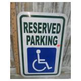 RESERVED PARKING SIGN