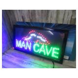MANCAVE LED SIGN