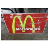 McDONALDS ROAD SIGN