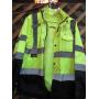 RADWEAR SAFETY YELLOW WORK COAT & SHIRT -- M