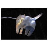 STERLING SILVER CAT PIN -- 7.1gms