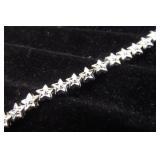 7 1/2" STERLING SILVER BRACELET -- 8gms
