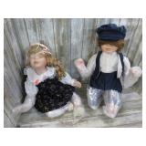 2-- PORCELAIN DOLLS