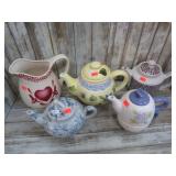 ASSORTED TEAPOTS