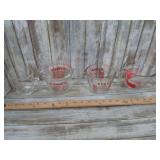 4-- PYREX MEASURING CUPS