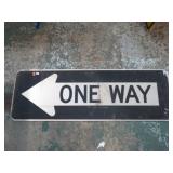 12" X 36" ONE WAY ROAD SIGN