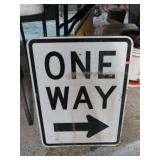 18" X 24" ONE WAY ROAD SIGN