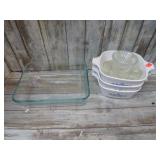 PYREX, CORNINGWARE, ETC DISHES
