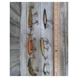 5-- VINTAGE FISHING LURES