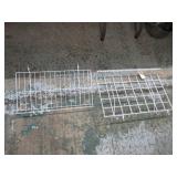2-- PEG BOARD WIRE SHELVES