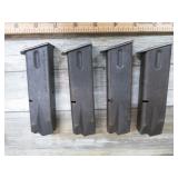 4-- MILITARY CHECKMATE 9mm PISTOL MAGAZINES