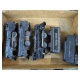 3-- MARX TIN WIND-UP ENGINES (one works) & 2 TENDR