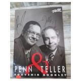 AUTOGRAPHED PENN & TELLER SOUVENIR BOOK