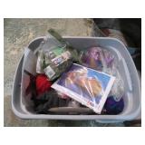 NEEDLE POINT & KNITTING TUB LOT