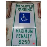 HANDICAP-MAX PENALTY SIGN