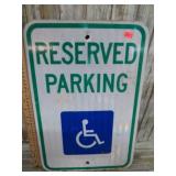 HANDICAP PARKING ROAD SIGN