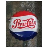 26 1/2" METAL REPRODUCTION PEPSI CAP SIGN
