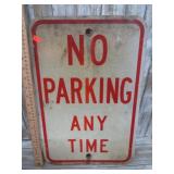 NO PARKING ANYTIME SIGN