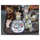 ASSORTED BELLS, FIGURINES, ETC