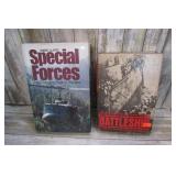 WAR BOOKS -- SPECIAL FORCES & BATTLESHIP