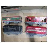 MARX MODEL TRAIN TIN CARS