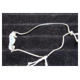 STERLING SILVER SEAHORSE BRACELET
