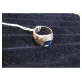 1989 WESTERN BRANCH CLASS RING -- SZ 9 3/4