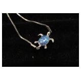 STERLING SILVER TURTLE BRACELET -- 4.0gms