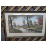 EJ FENN WATER COLOR PAINTING