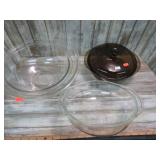 PYREX MIXING / BAKING BOWLS