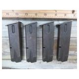 4-- MILITARY CHECKMATE 9mm PISTOL MAGAZINES