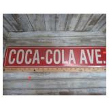 COCA COLA  AVE STREET SIGN