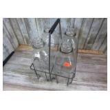 MILK BOTTLES & CARRIER