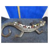 METAL LIZARD WALL DECOR
