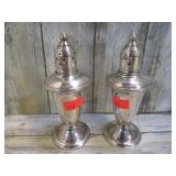 PAIR-- STERLING SILVER S&P SHAKERS