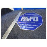 FAFO SECURITY SIGN