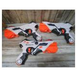 3-- NERF LASER TAG GUNS -- WORKING