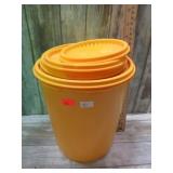 4-- TUPPERWARE CANISTERS SET