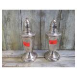 PAIR-- STERLING SILVER S&P SHAKERS