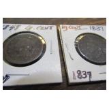 1837 & 1849 LARGE CENT CIONS