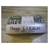 50-- 9mm FMJ CARTRIDGES