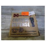25-- HORNADY CRITICAL DEFENSE 380 FTX CARTRIDGES