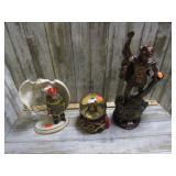 FIREMAN STATUES & SNOWGLOBE