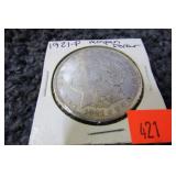 1921-P MORGAN SILVER DOLLAR COIN