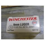 50-- 9mm LUGER 115gr FMJ CARTRIDGES