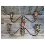 STERLING SILVER CANDLE HOLDER PARTS