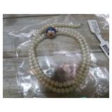 STERLING SILVER CLOISOMME W/ 4-5mm CULTURED PEARLS