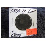 1836 LARGE CENT